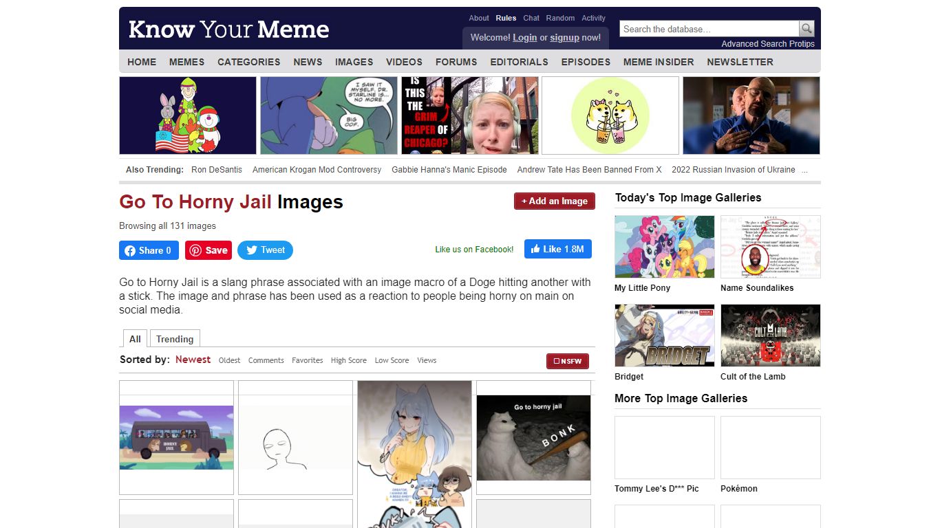 Go To Horny Jail: Image Gallery (List View) | Know Your Meme
